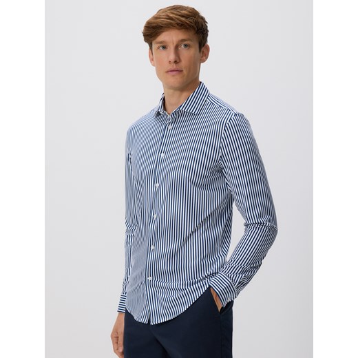 Reserved - Koszula slim fit - granatowy - id: 301EF-59X - marki Reserved - 187240627 Reserved - Koszula slim fit - granatowy ze sklepu Reserved w kategorii Koszule męskie - zdjęcie 187240627