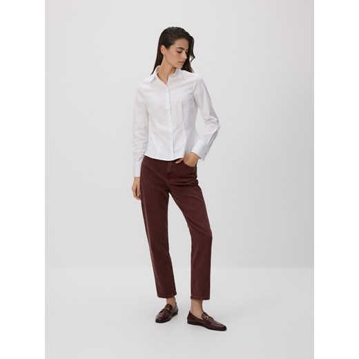 Reserved - Koszula slim fit - biały ze sklepu Reserved w kategorii Koszule damskie - zdjęcie 187240859