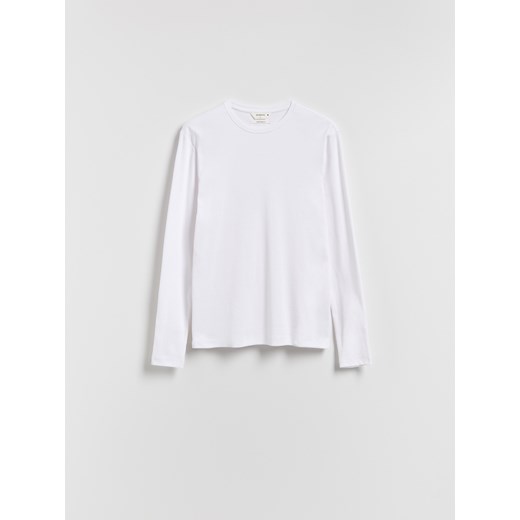 Reserved - Longsleeve super slim fit - biały - id: 943HL-00X - marki Reserved - 187241055 Reserved - Longsleeve super slim fit - biały ze sklepu Reserved w kategorii T-shirty męskie - zdjęcie 187241055