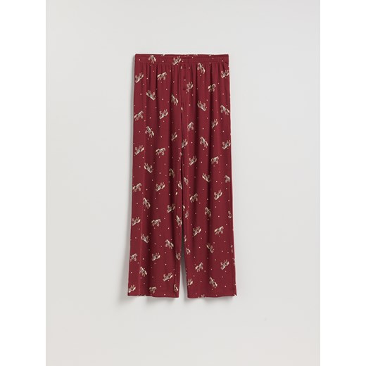 Reserved - Piżamowe spodnie - czerwony ze sklepu Reserved w kategorii Piżamy damskie - zdjęcie 187241069