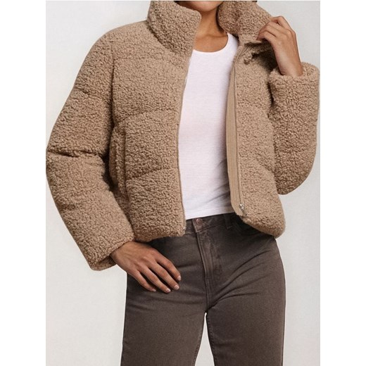 Sinsay - Kurtka teddy - brązowy ze sklepu Sinsay w kategorii Kurtki damskie - zdjęcie 187241489