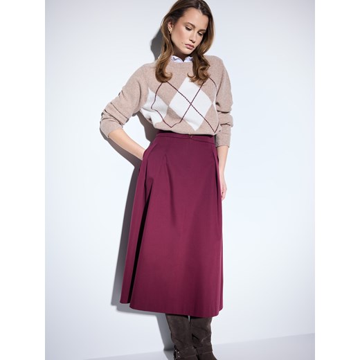 Mohito - Spódnica midi - mahoń - id: 430HE-93X - marki Mohito - 187241847 Mohito - Spódnica midi - mahoń ze sklepu Mohito w kategorii Spódnice - zdjęcie 187241847