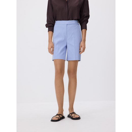 Reserved - Szorty z kantem - jasnoniebieski ze sklepu Reserved w kategorii Szorty - zdjęcie 187242377
