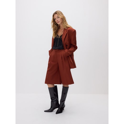 Reserved - Szorty z kantem - miedziany ze sklepu Reserved w kategorii Szorty - zdjęcie 187242505