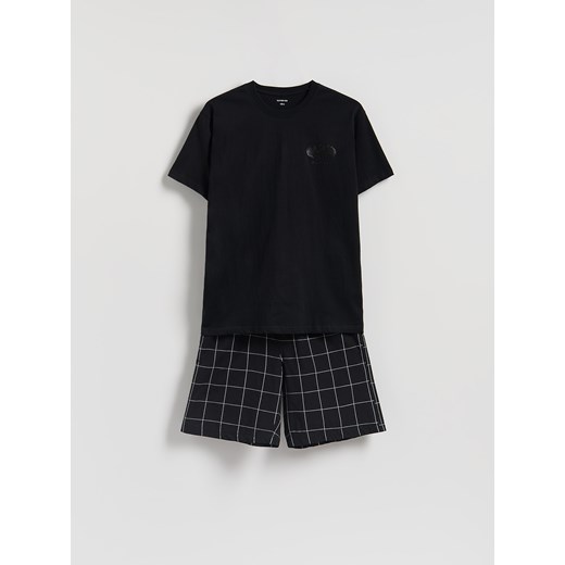 Reserved - Dwuczęściowa piżama BATMAN - czarny ze sklepu Reserved w kategorii Piżamy męskie - zdjęcie 187243398