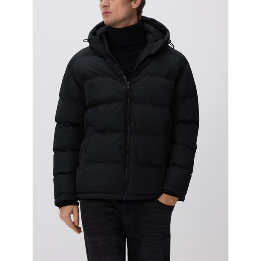 Reserved - Pikowana kurtka z kapturem - czarny ze sklepu Reserved w kategorii Kurtki męskie - zdjęcie 187243415