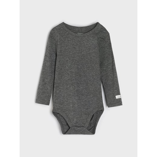 Sinsay - Bawełniane body 5-pack - kremowy Sinsay 62 (1-3 m) Sinsay