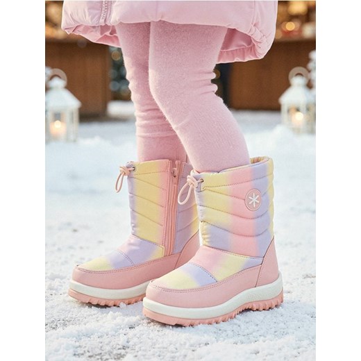 Sinsay - Pikowane śniegowce - wielobarwny - id: 203FA-MLC - marki Sinsay - 187246097 Sinsay - Pikowane śniegowce - wielobarwny ze sklepu Sinsay w kategorii Buty zimowe dziecięce - zdjęcie 187246097