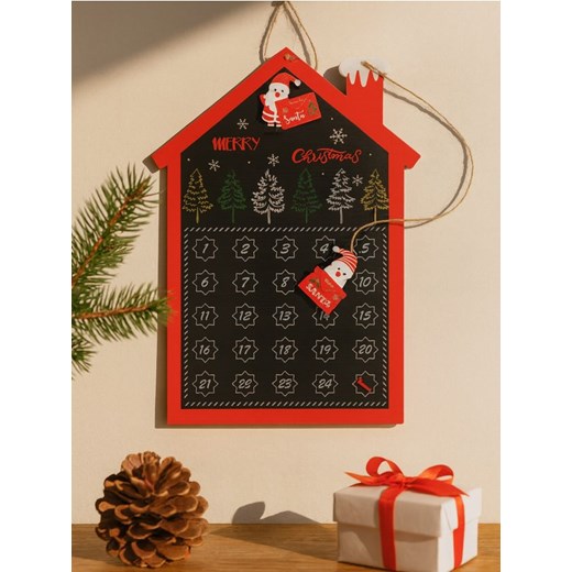 Sinsay - Magnetyczny kalendarz adwentowy w kształcie domku z Mikołajem - wielobarwny ze sklepu Sinsay w kategorii Dekoracje bożonarodzeniowe - zdjęcie 187246109