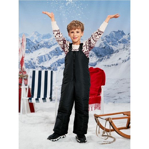 Sinsay - Spodnie na szelkach - czarny ze sklepu Sinsay w kategorii Spodnie chłopięce - zdjęcie 187246126