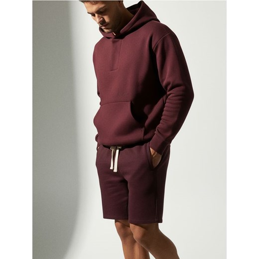 Sinsay - Szorty z wiązaniem - bordowy ze sklepu Sinsay w kategorii Spodenki męskie - zdjęcie 187246156