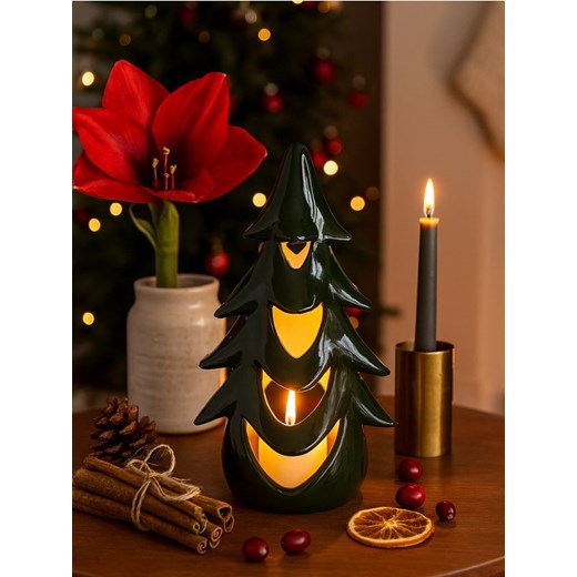 Sinsay - Świecznik w kształcie choinki - zielony ze sklepu Sinsay w kategorii Świeczniki - zdjęcie 187246195