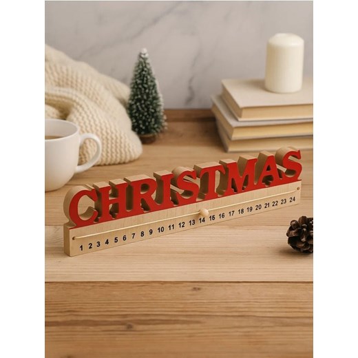 Sinsay - Kalendarz adwentowy z napisem Christmas - wielobarwny ze sklepu Sinsay w kategorii Dekoracje bożonarodzeniowe - zdjęcie 187246256