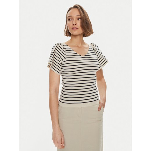 Vero Moda Bluzka Ginny 10278323 Biały Slim Fit ze sklepu MODIVO w kategorii Bluzki damskie - zdjęcie 187246346