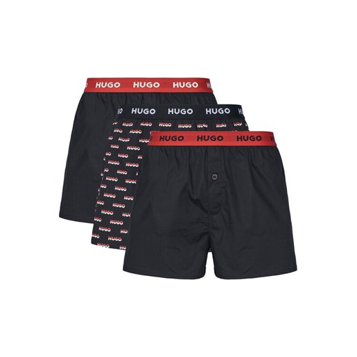 HUGO Komplet bokserek 50532565 Czarny ze sklepu MODIVO w kategorii Majtki męskie - zdjęcie 187246367