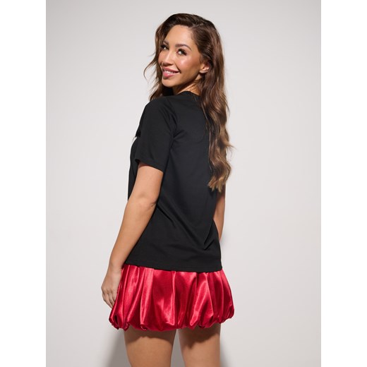 Sinsay - Bawełniana koszulka z nadrukiem Minnie Mouse - czarny Sinsay XS Sinsay