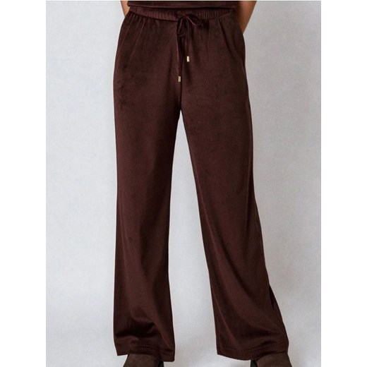 Sinsay - Spodnie wide leg - brązowy ze sklepu Sinsay w kategorii Spodnie damskie - zdjęcie 187247176