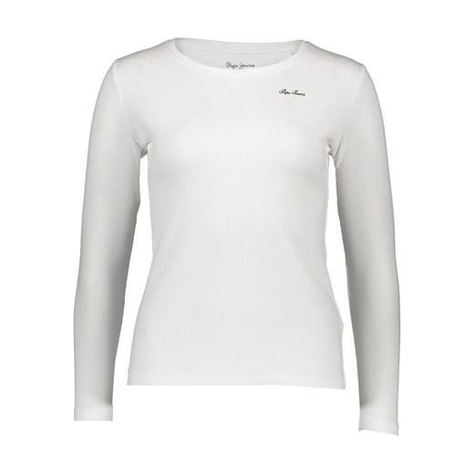 Pepe Jeans Koszulka w kolorze białym - id: 17696088 - marki Pepe Jeans - 187247665 Pepe Jeans Koszulka w kolorze białym ze sklepu Limango Polska w kategorii Bluzki damskie - zdjęcie 187247665