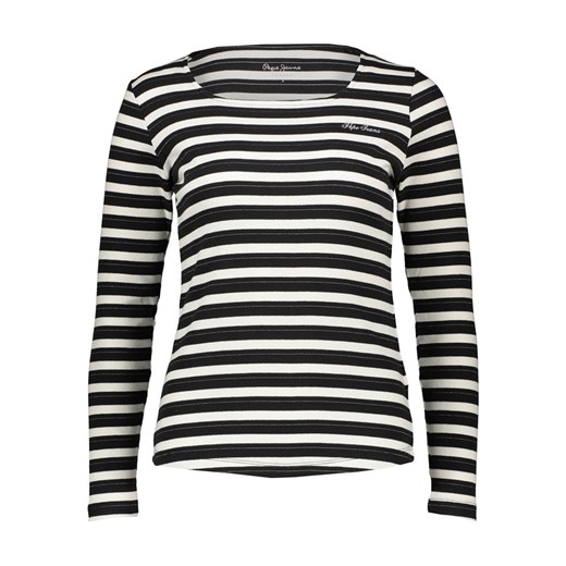 Pepe Jeans Koszulka w kolorze czarno-białym ze sklepu Limango Polska w kategorii Bluzki damskie - zdjęcie 187247675