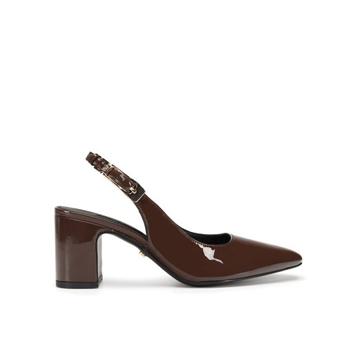 Czółenka GINO ROSSI JORDANA-115997 Brązowy ze sklepu eobuwie.pl w kategorii Sandały damskie - zdjęcie 187248719