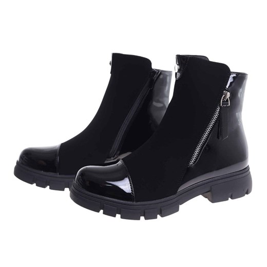 Czarne botki damskie workery /A3-3 18399 W4/ 40 Pantofelek24.pl