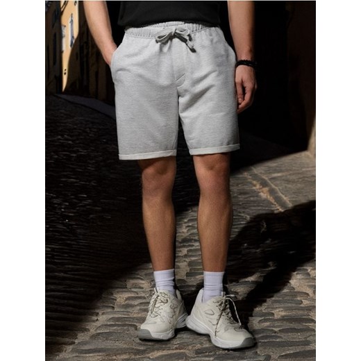 Sinsay - Szorty slim fit - szary ze sklepu Sinsay w kategorii Spodenki męskie - zdjęcie 187250397