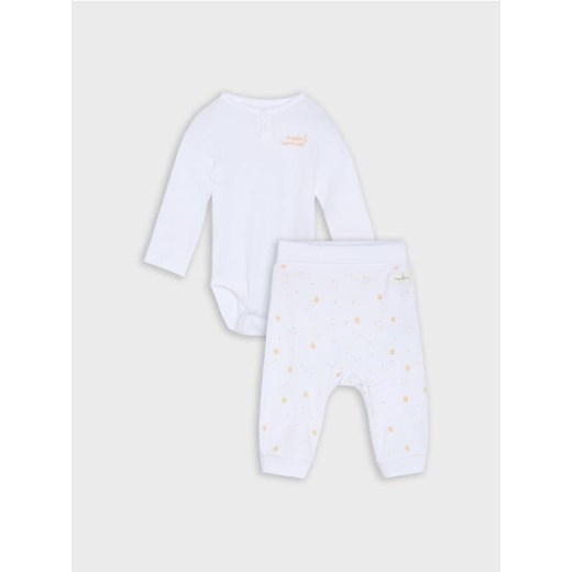 Sinsay - Zestaw: body i spodnie - biały ze sklepu Sinsay w kategorii Komplety niemowlęce - zdjęcie 187250406