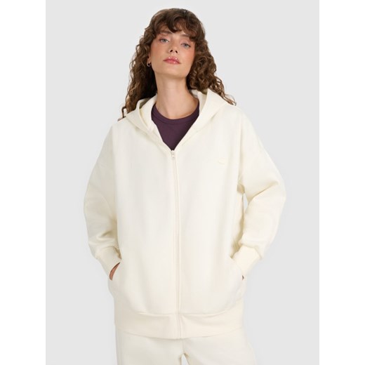 Damska bluza rozpinana z kapturem 4F 4FWAW25TSWSF1886 - beżowa - id: 345614 - marki 4F - 187250605 Damska bluza rozpinana z kapturem 4F 4FWAW25TSWSF1886 - beżowa ze sklepu Sportstylestory.com w kategorii Bluzy damskie - zdjęcie 187250605