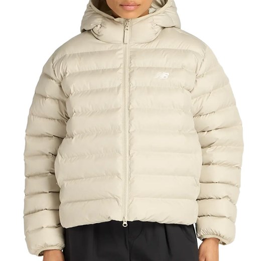 Kurtka damska New Balance WO53500SHY - beżowa ze sklepu streetstyle24.pl w kategorii Kurtki damskie - zdjęcie 187250648