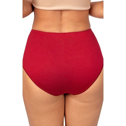 Donna figi damskie pełne z wysokim stanem bordowe 239, Kolor bordowy, Rozmiar S, Donna ze sklepu Primodo w kategorii Majtki damskie - zdjęcie 187250856