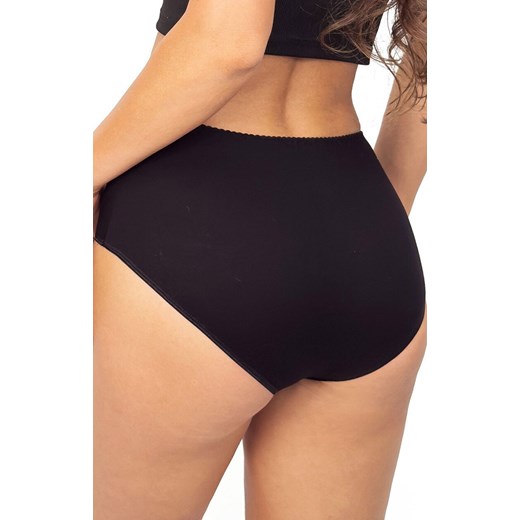 Donna figi damskie pełne z wysokim stanem czarne 239, Kolor czarny, Rozmiar S, Donna ze sklepu Primodo w kategorii Majtki damskie - zdjęcie 187250859