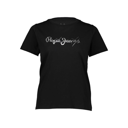 Pepe Jeans Koszulka w kolorze czarnym - id: 17696100 - marki Pepe Jeans - 187251238 Pepe Jeans Koszulka w kolorze czarnym ze sklepu Limango Polska w kategorii Bluzki damskie - zdjęcie 187251238