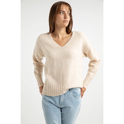 Josephine & Co Sweter "Addy" w kolorze kremowym - id: 17745211 - marki Josephine & Co - 187251375 Josephine & Co Sweter "Addy" w kolorze kremowym ze sklepu Limango Polska w kategorii Swetry damskie - zdjęcie 187251375