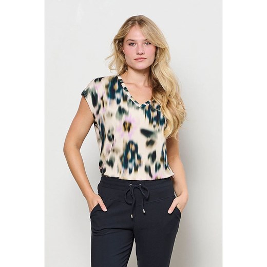 &Co Woman Koszulka "Lucia" w kolorze czarno-niebiesko-kremowym &co Woman S wyprzedaż Limango Polska