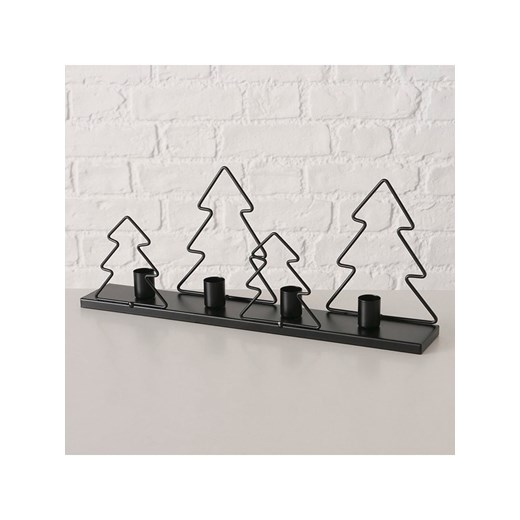 Boltze Świecznik &quot;Blackoak&quot; w kolorze czarnym - 39,3 x 15,7 cm ze sklepu Limango Polska w kategorii Świeczniki - zdjęcie 187251489