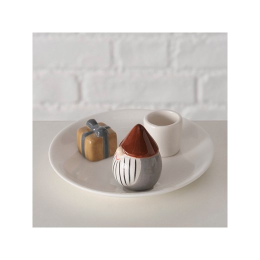 Boltze Świecznik "Matty" w kolorze czerwono-białym - wys. 6 cm - id: 17801874 - marki Boltze - 187251519 Boltze Świecznik "Matty" w kolorze czerwono-białym - wys. 6 cm ze sklepu Limango Polska w kategorii Świeczniki - zdjęcie 187251519