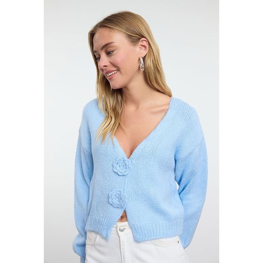 trendyol Kardigan w kolorze błękitnym Trendyol M wyprzedaż Limango Polska