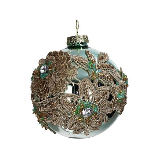 Kersten Ozdoba choinkowa "Ball Lace" w kolorze zielonym - Ø 10 cm - id: 17896581 - marki Kersten - 187252316 Kersten Ozdoba choinkowa "Ball Lace" w kolorze zielonym - Ø 10 cm ze sklepu Limango Polska w kategorii Dekoracje bożonarodzeniowe - zdjęcie 187252316