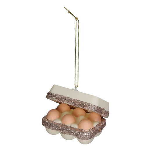 Kersten Ozdoba choinkowa "Fresh Eggs" w kolorze biało-beżowym - 8 x 6 x 6 cm - id: 17896604 - marki Kersten - 187252328 Kersten Ozdoba choinkowa "Fresh Eggs" w kolorze biało-beżowym - 8 x 6 x 6 cm ze sklepu Limango Polska w kategorii Dekoracje bożonarodzeniowe - zdjęcie 187252328