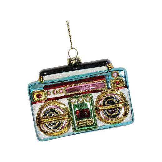 Kersten Ozdoba choinkowa &quot;Ghetto Blaster&quot; ze wzorem - wys. 10 cm ze sklepu Limango Polska w kategorii Dekoracje bożonarodzeniowe - zdjęcie 187252347
