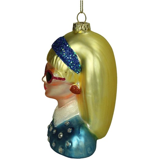 Kersten Ozdoba choinkowa &quot;Fashion Lady&quot; w kolorze złoto-niebieskim - Kersten onesize Limango Polska wyprzedaż