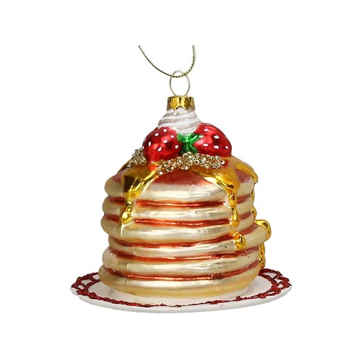Kersten Ozdoba choinkowa &quot;Pancake Stack&quot; ze wzorem - wys. 10 cm ze sklepu Limango Polska w kategorii Dekoracje bożonarodzeniowe - zdjęcie 187252465
