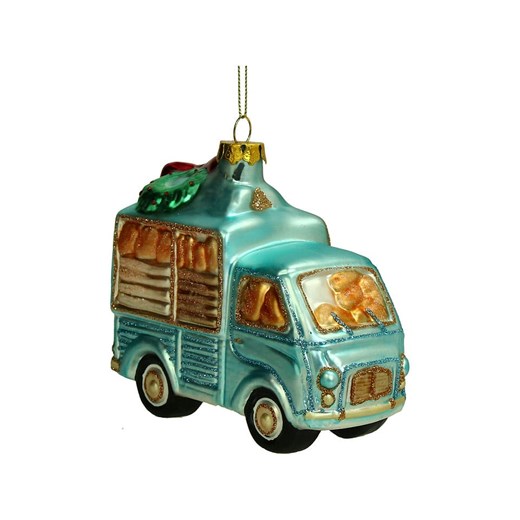 Kersten Ozdoba choinkowa &quot;Bread Delivery Van&quot; w kolorze turkusowym - wys. 12 cm ze sklepu Limango Polska w kategorii Dekoracje bożonarodzeniowe - zdjęcie 187252526