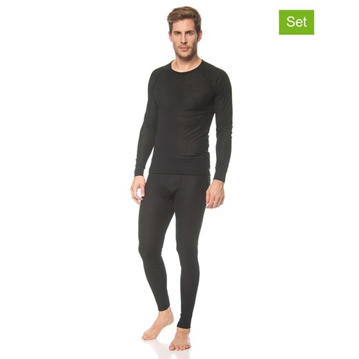 Maier Sports 2-częściowy zesaw bielizny narciarskiej w kolorze czarnym ze sklepu Limango Polska w kategorii Bielizna termoaktywna męska - zdjęcie 187253355