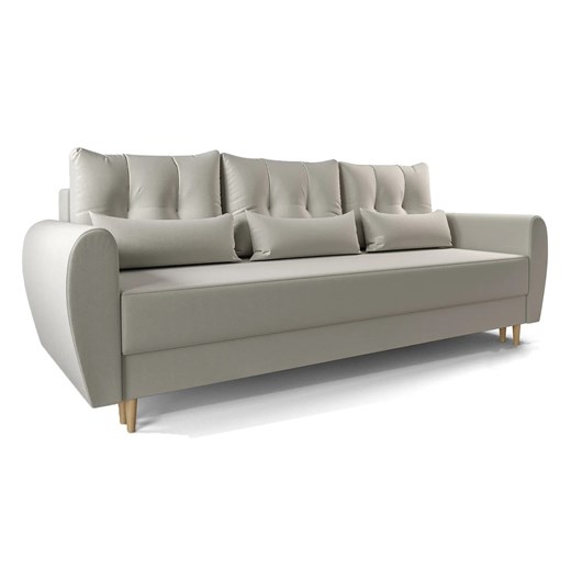Beżowa sofa rozkładana - Sinsiew 3X ze sklepu Edinos.pl w kategorii Sofy i kanapy - zdjęcie 187253838