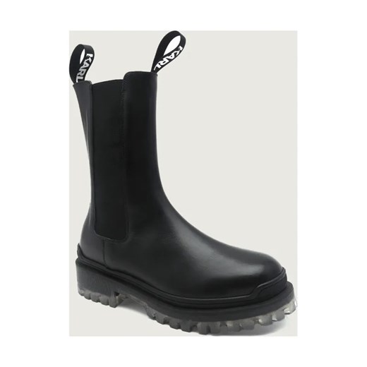 Karl Lagerfeld Skórzane sztyblety BIKER II ze sklepu Gomez Fashion Store w kategorii Botki - zdjęcie 187253915