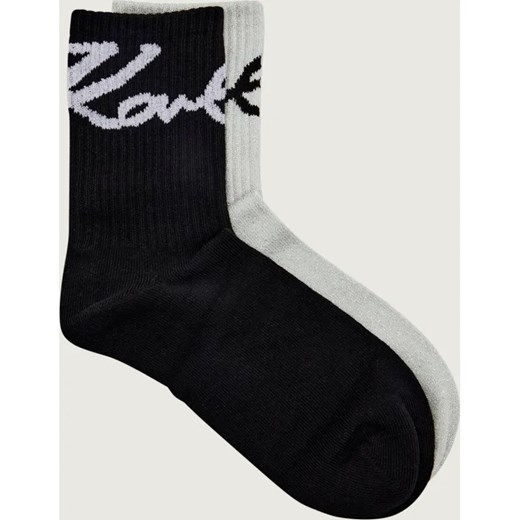 Karl Lagerfeld Skarpety 2-pack Signature ze sklepu Gomez Fashion Store w kategorii Skarpetki damskie - zdjęcie 187255437