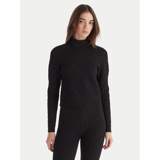 MICHAEL Michael Kors Golf MF5619YJWV Czarny Slim Fit - id: 0000305725332 - marki Michael Michael Kors - 187256657 MICHAEL Michael Kors Golf MF5619YJWV Czarny Slim Fit ze sklepu MODIVO w kategorii Swetry damskie - zdjęcie 187256657