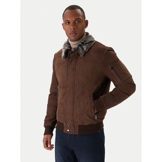 Milestone Kurtka skórzana Ms Nathan 531630 21250 Brązowy Regular Fit - id: 0000305651358 - marki Milestone - 187256675 Milestone Kurtka skórzana Ms Nathan 531630 21250 Brązowy Regular Fit ze sklepu MODIVO w kategorii Kurtki męskie - zdjęcie 187256675