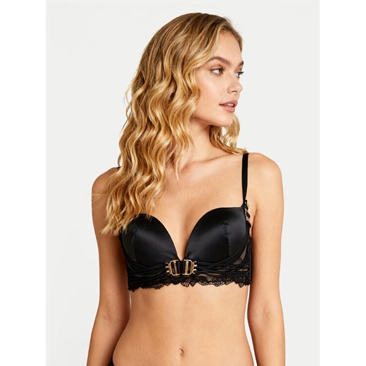 Hunkemöller Biustonosz z fiszbiną Avela 302375 Czarny ze sklepu MODIVO w kategorii Biustonosze - zdjęcie 187256745